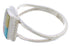Multicolor Silver Southwest Ring Size 5 EX43209